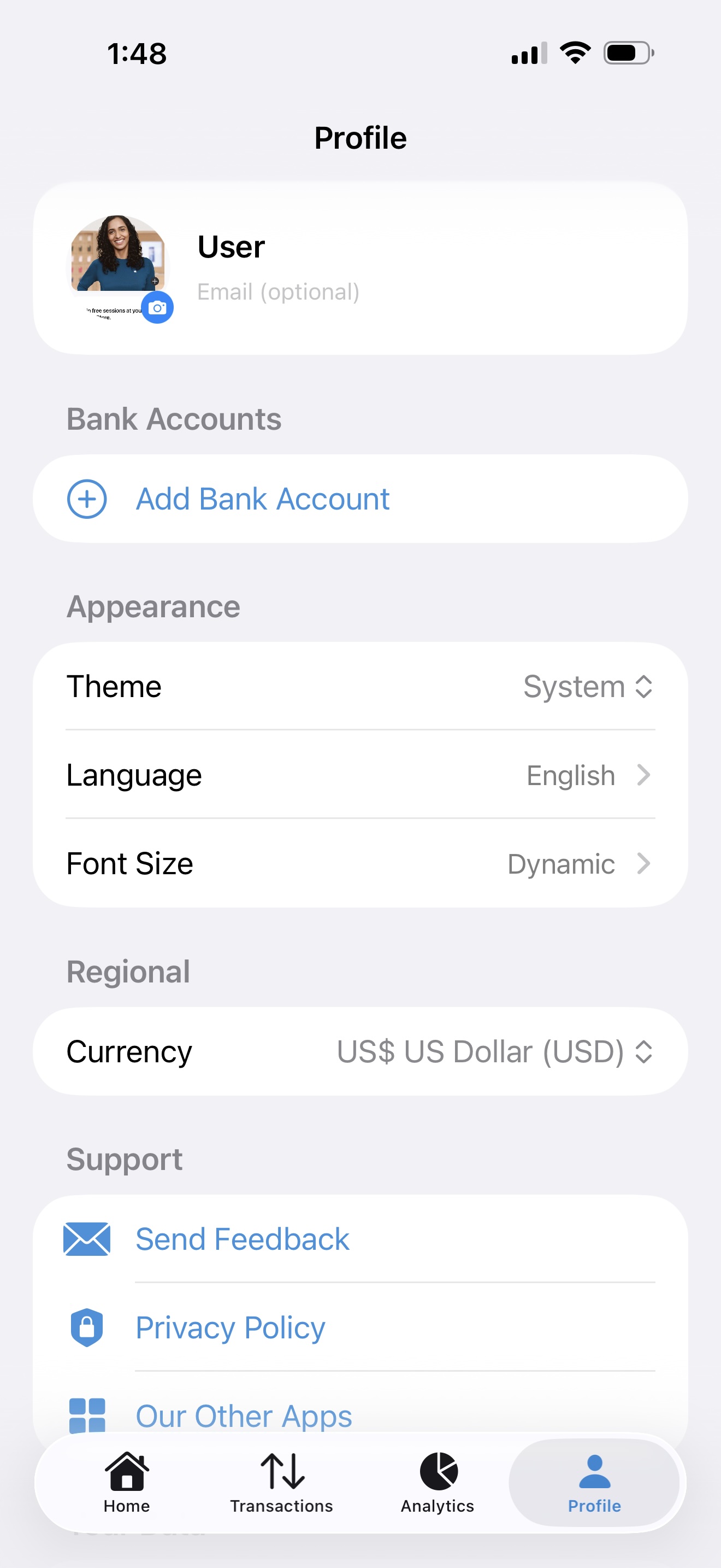 Expense Pulse app screenshot